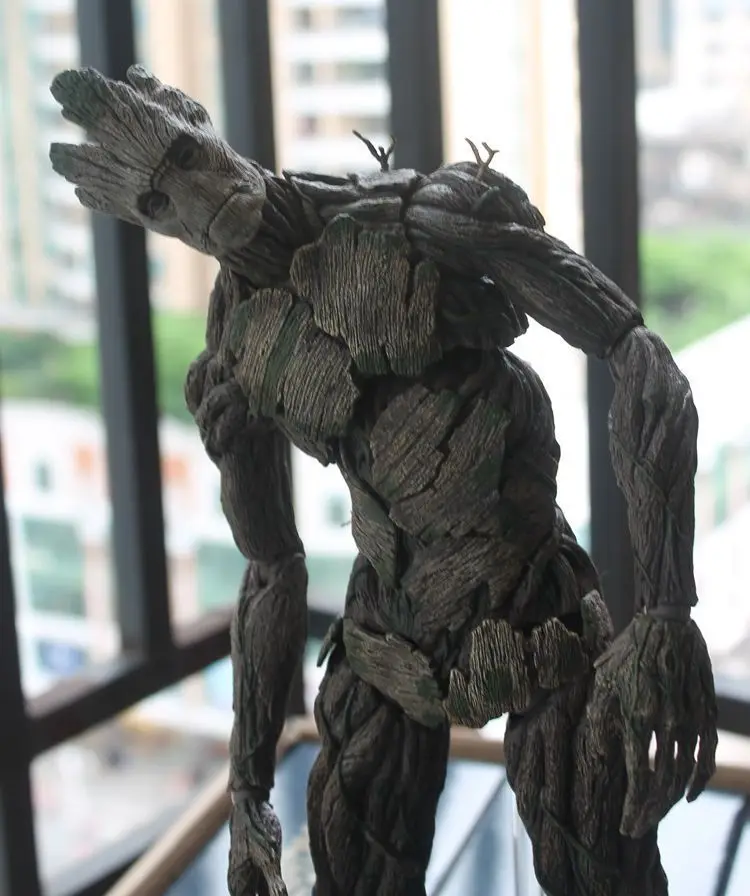 Горячие игрушки версия Marvel стражи Галактики Грут дерево человек Мстители 40 см Большой размер BJD фигурка игрушки