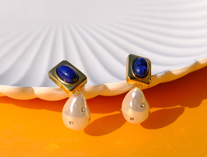 ETHQFF новейшие модные трендовые ювелирные изделия женские серьги с барочным