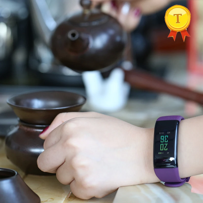 Умный браслет с большим сенсорным экраном и монитором уровня кислорода в