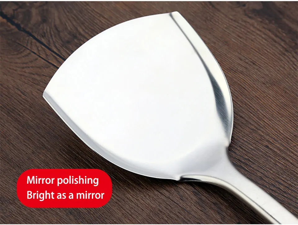 SSGP 5& 7 Pcs Set Of Kitchen Tools 304 Stainless Steel Spatula Soup Spoon Cooking Utensils Accessories With Shelf High Quality
