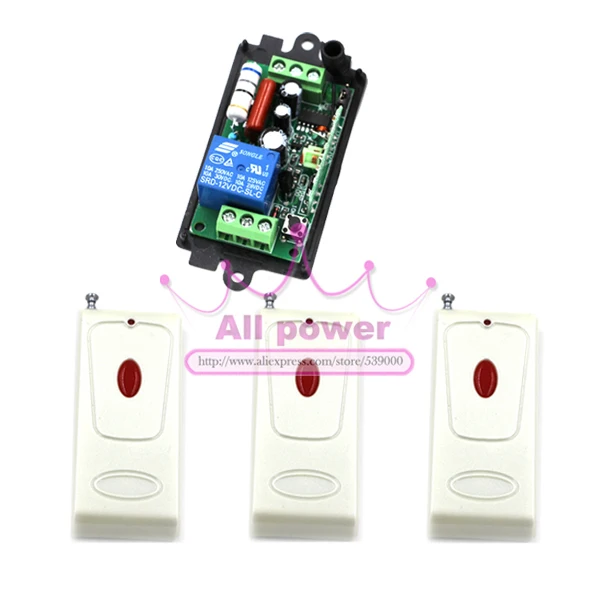 AC 110V 220V RF Wireless 1 CH Way LED Lamp Light Switch Automatic Remote Control | Обустройство дома