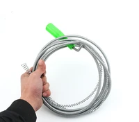 5 meter long manual pipe dredger springs drain cleaner for toilet kitchen and bathroom