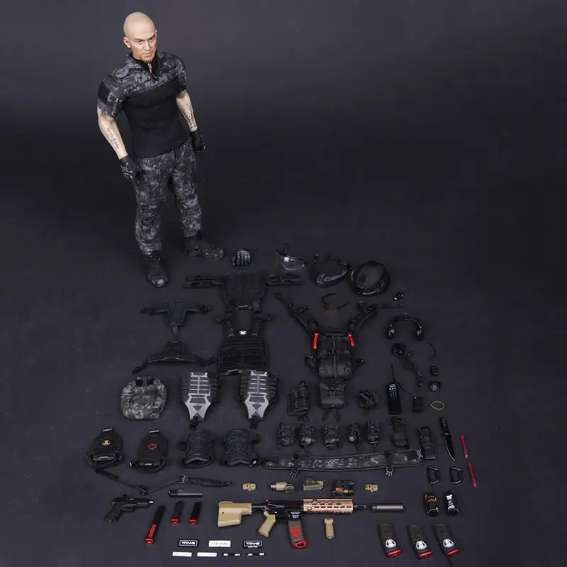 1/6 шкала SF002 американский человек-Наёмник солдат Титан спецназ одежда для 1" полный набор фигурка тело кукла модель