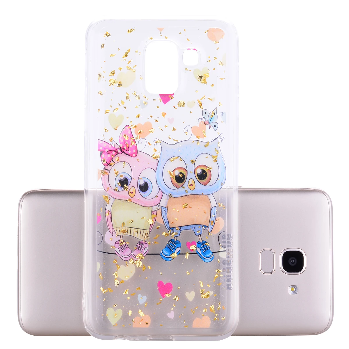 Mobile Phone Case For Samsung Galaxy J6 2018 J600/On6 Epoxy Platinum Back Bumper Patterned Cover J6/On 6 Cases Coque |