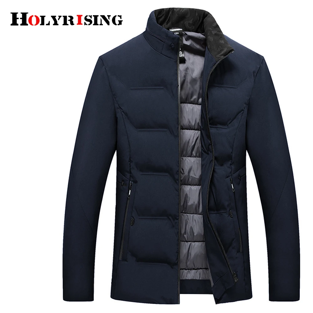 Holyrising Cazadora Hombre зимняя одежда для мужчин теплая куртка однотонные хлопковые