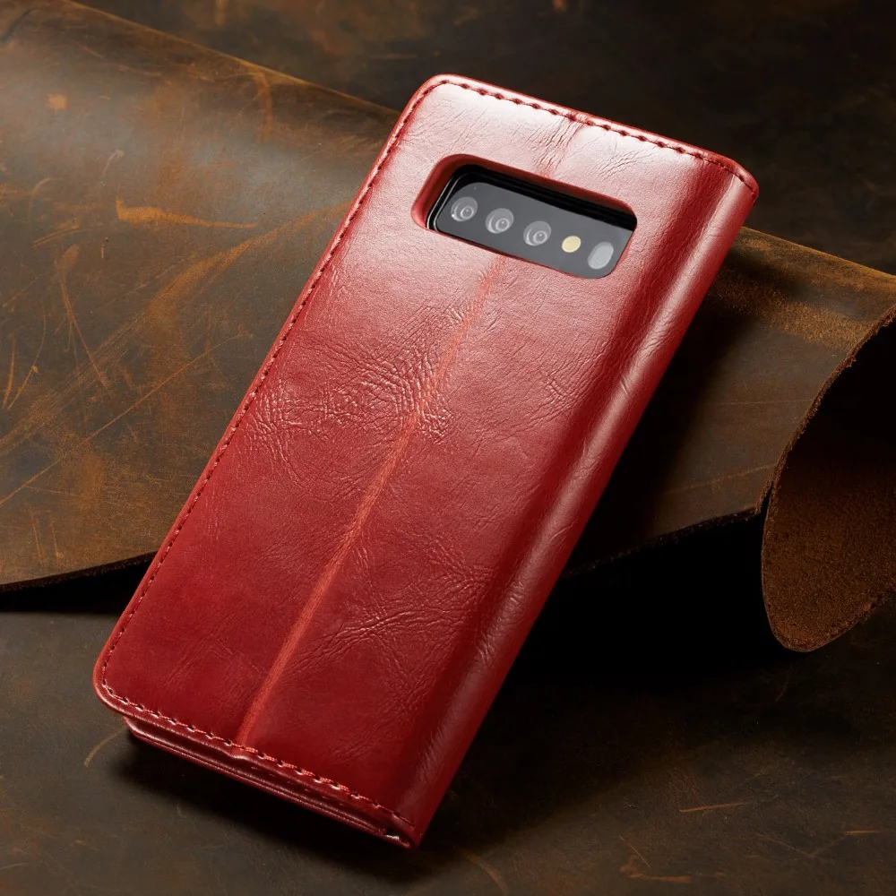 Роскошный кожаный чехол для телефона для samsung Galaxy S10, Магнитный флип-чехол-кошелек, чехол для Galaxy S10 Plus Note 9 Note 8 S9 Coque Capa