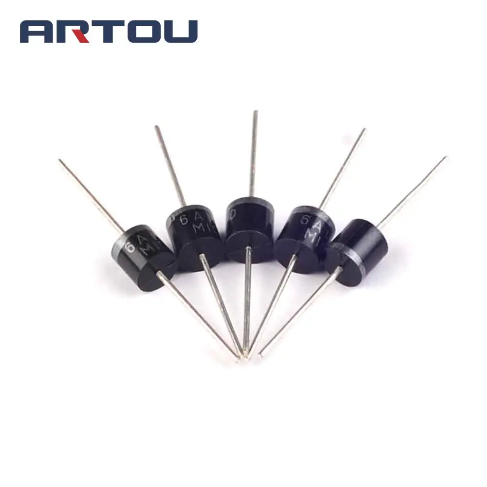Осевой выпрямительный диод 6A10 6A 1000V 1KV 6 Amp 20 шт.|rectifier diode|diode 6a106a diode |