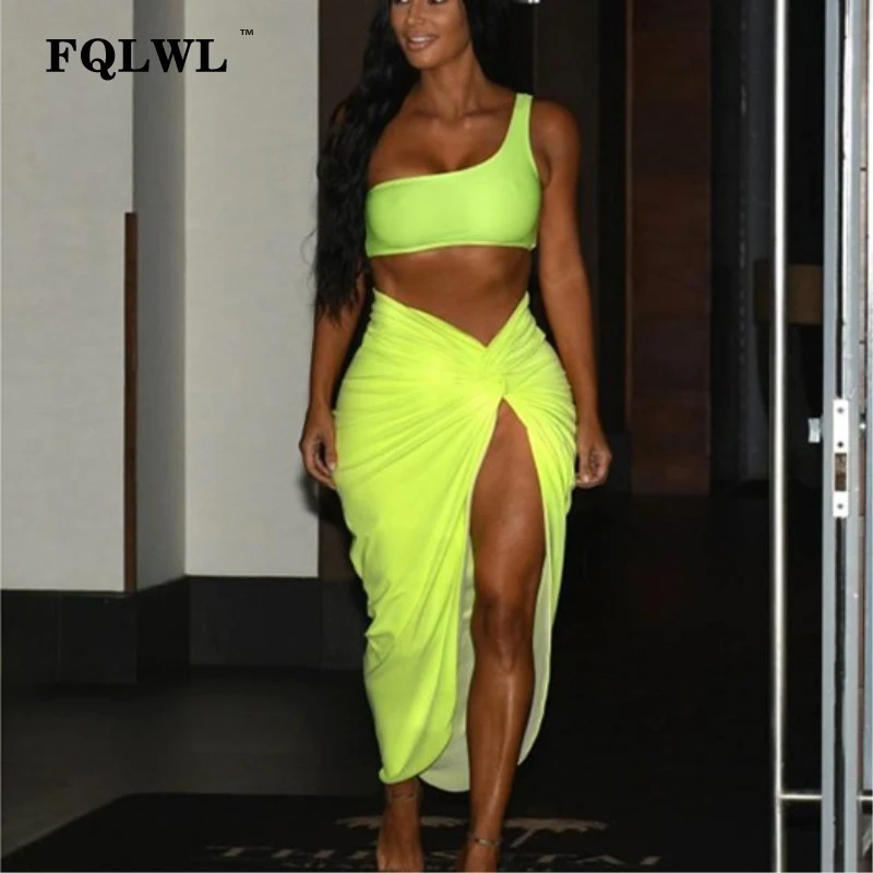 Женское вечернее платье с разрезом FQLWL плиссированное длинное облегающее