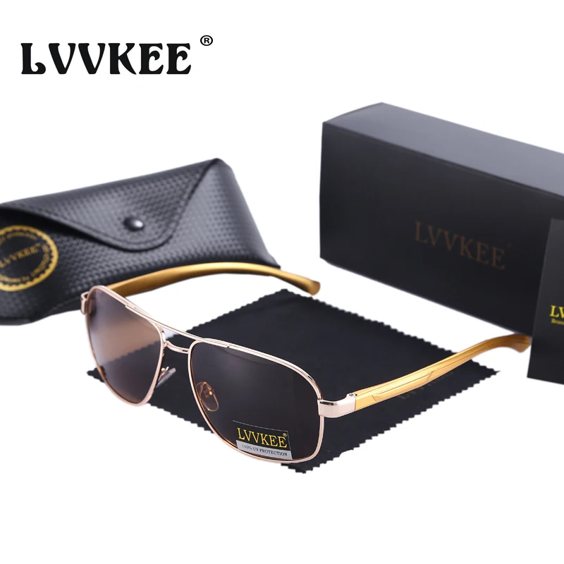 Бренд LVVKEE оправа из алюминиевого магниевого сплава поляризованные