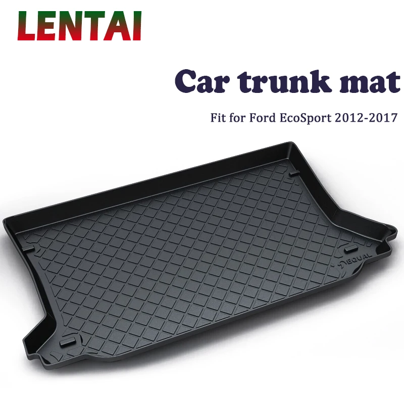 EALEN 1PC Car rear trunk Cargo mat For Ford EcoSport 2012 2013 2014 2015 2016 2017 Boot Liner Tray Anti-slip Mat accessories