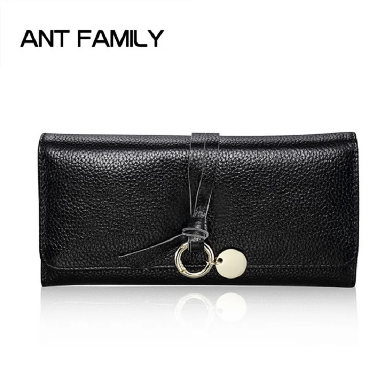 Кошелек из натуральной кожи Женский модный длинный кошелек женский высокое