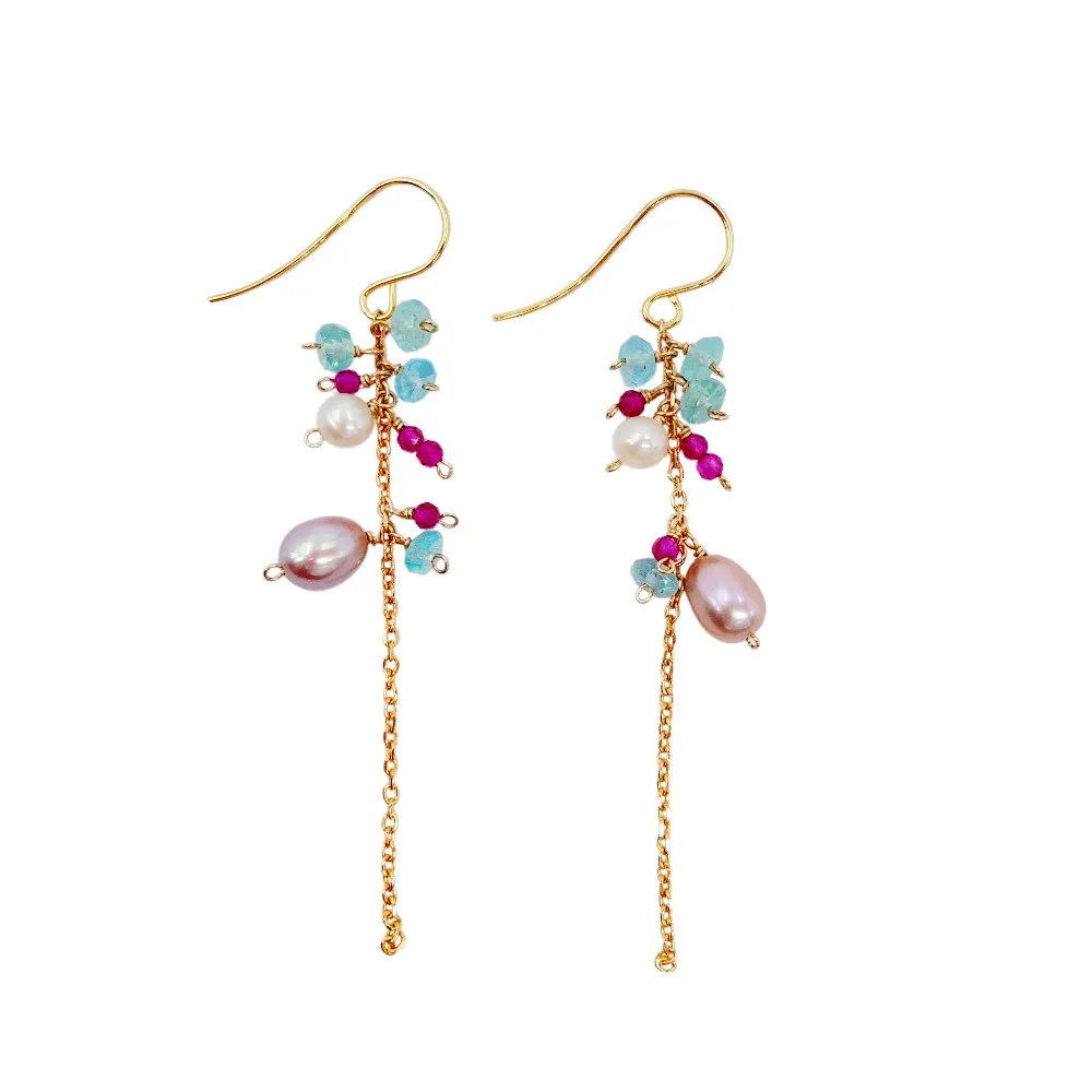 Lii Ji драгоценный камень апатит Пресноводный Жемчуг лабораторный Рубин 925 пробы