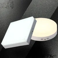 

Best Surface Mounted led downlight 2835 smd 6W 12W 18W 24W led ceiling lamp plafon luces 110V 220V Home Indoor Lighting 10pcs