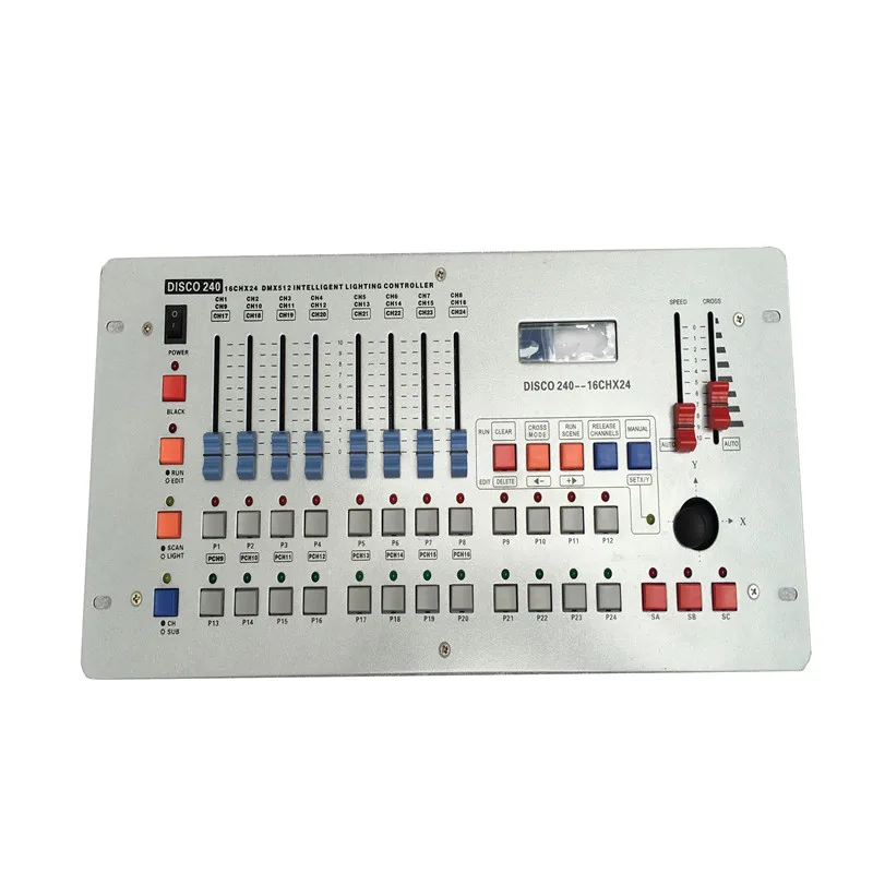 

HOT Selling 24 Channels Disco240 DMX Controller For Disco Nightclub Party Bar DJ DMX Lighting Dmx Console Stage DJ Disco