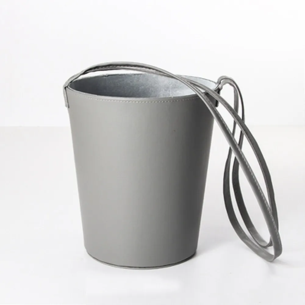 Высококачественная винтажная кожаная Подарочная коробка с ручкой цветочная