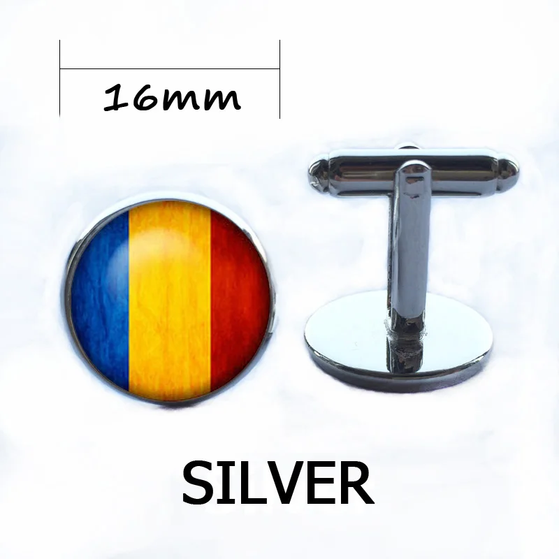 Винтажные всемирно символические запонки с изображением флага брендовые
