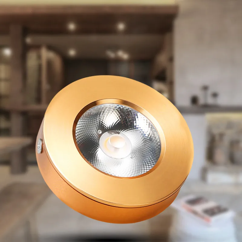 

1pc LED Recessed Lights 3W 330LM Ceiling Lights 5W Cabinet Lights Downlights Showcase COB Surface Mount Ultrathin for Home