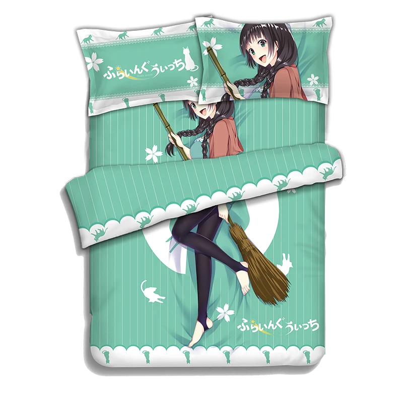 

Japanese Anime Bedding Sheet Bedding Sets Bedcover Pillow Case 4PCS