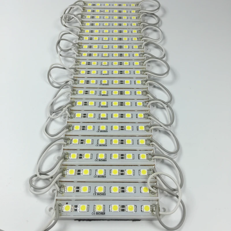 100 шт. DC 12 В 5050 SMD 6LED s LED модуль чистый белый Водонепроницаемый фотоэлемент для