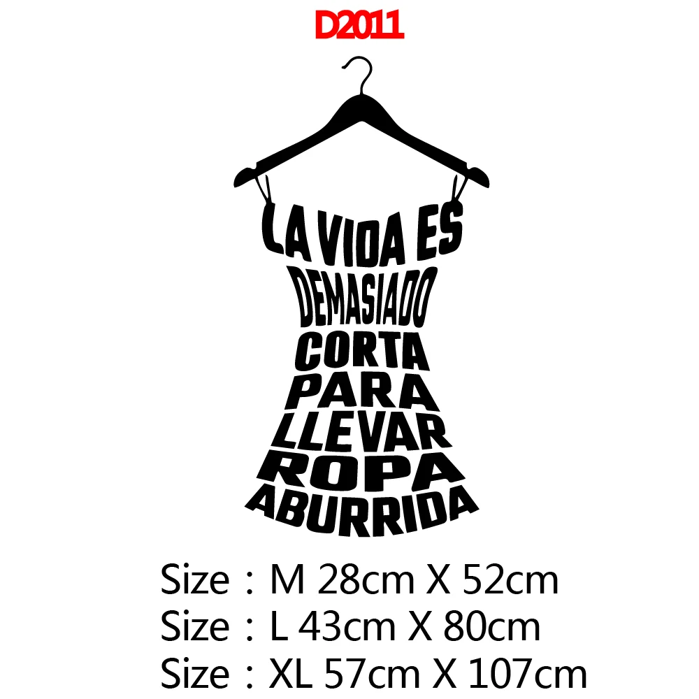 Cute Spanish Sentences Home Decor Wall Art Stickers Wallsticker For Girl Rooms Sticker Poster Murals | Дом и сад