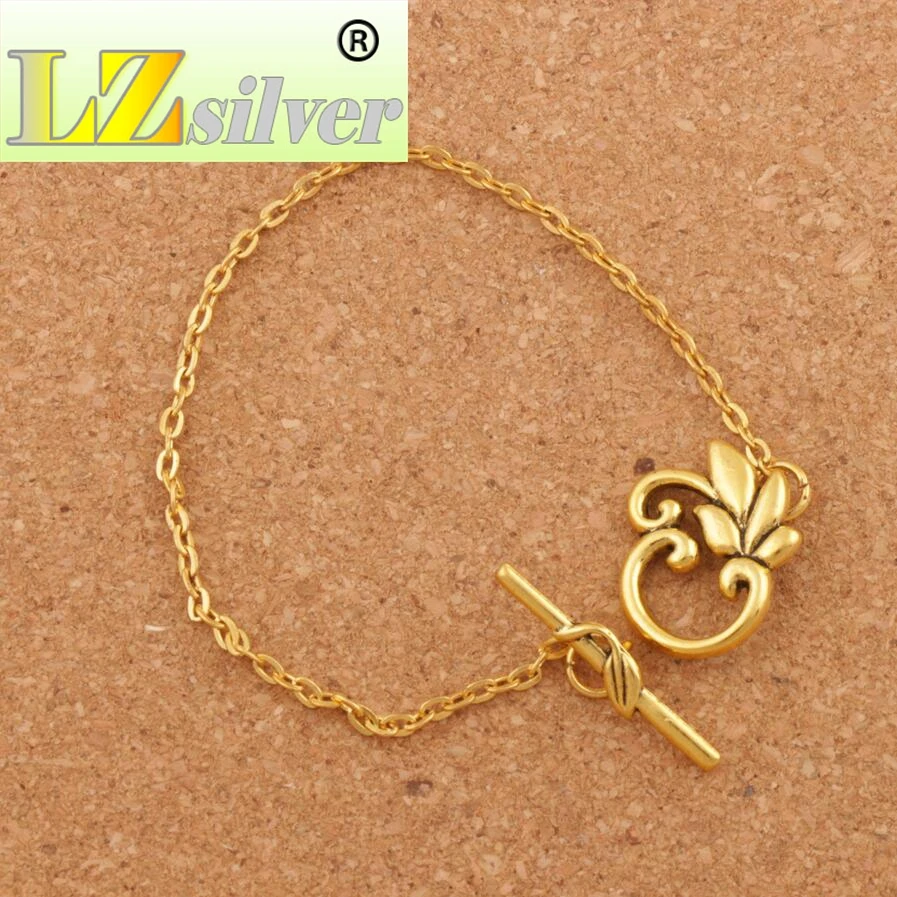 Застежка с переключателем листьев Ювелирная фурнитура подходит для браслетов L874