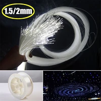 pmma clear optic cable fiber light 50m164ft end grow led light guide kit 1 5mm2mm diy holiday christmas commercial lighting