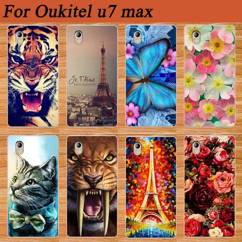 Чехол для Oukitel u7 max 5 дюйма УФ сделай сам с принтом 14 моделей специальная синяя