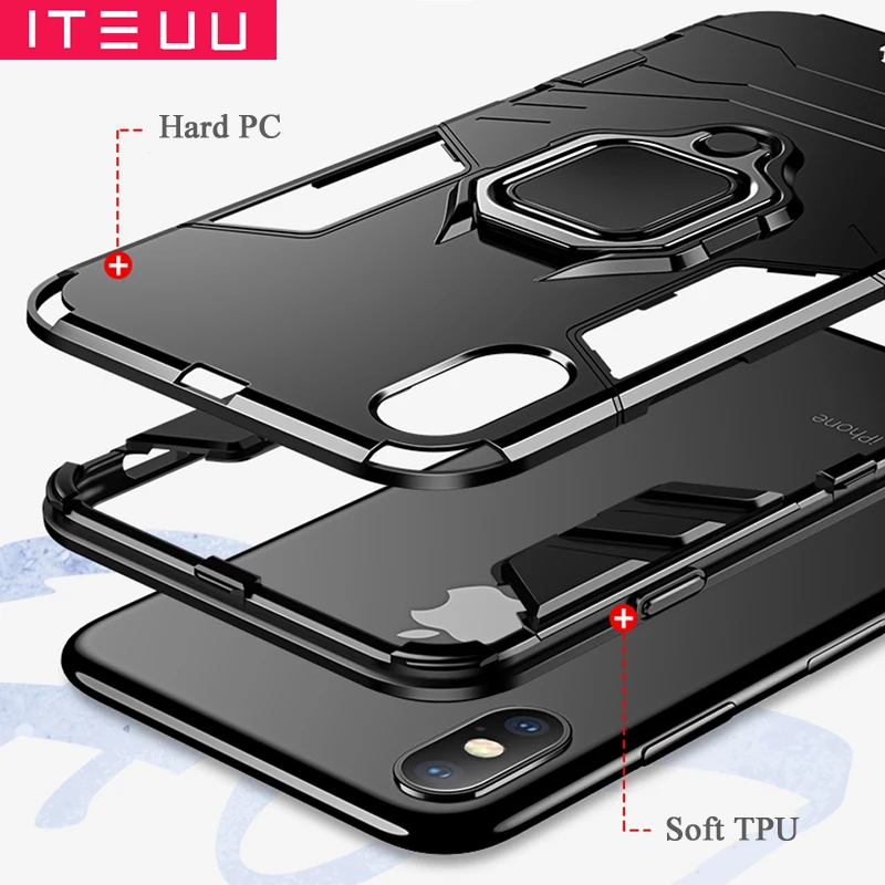 ITEUU противоударный защитный чехол для iPhone X Xs Max XR задней панели MAX Xr | Мобильные