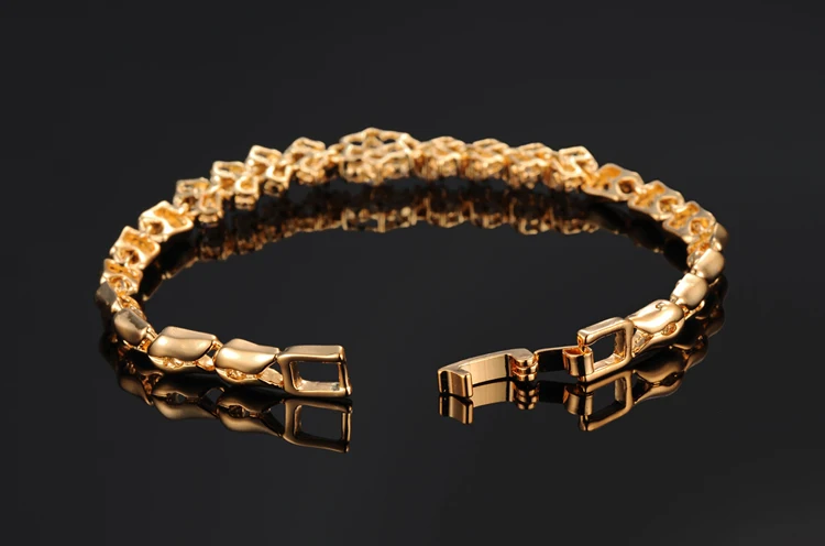 2020 модные браслеты в форме цветка золотого цвета с кубическим цирконием для