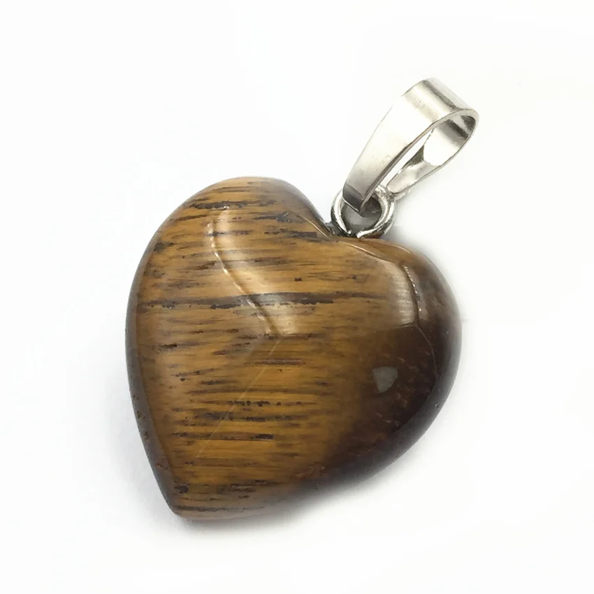 Оптовая продажа 2 шт. подвеска в виде сердца из натурального камня 20 мм подвески