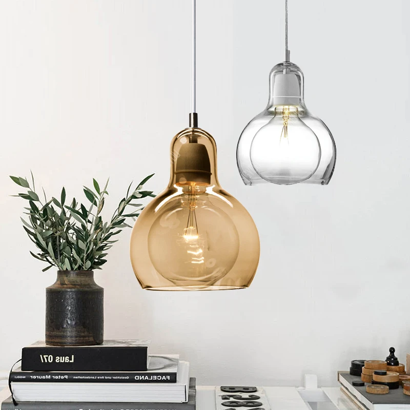 

Modern Glass Pendant Light Bulb globe Hanging Pendant Lamp For Living Room Kitchen home decoration fixture Lighting Nordic lamp