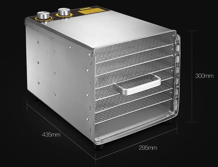 6-слойная сушилка для фруктов из нержавеющей стали устройство сушки овощей мяса