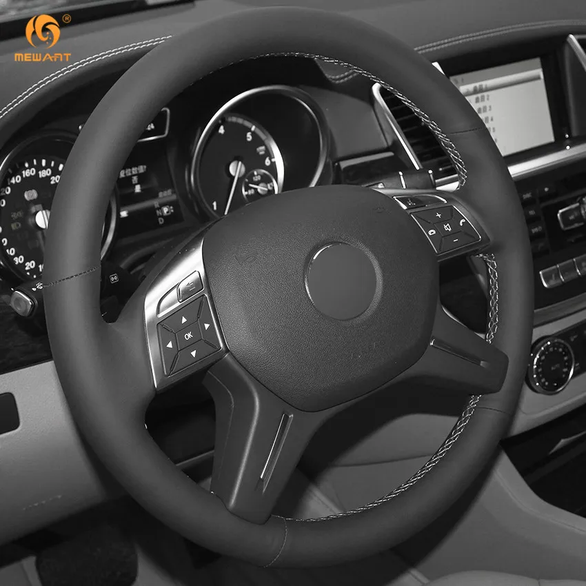MEWANT черная натуральная кожа зеркальные детали для Mercedes Benz GL350 ML350 аксессуары