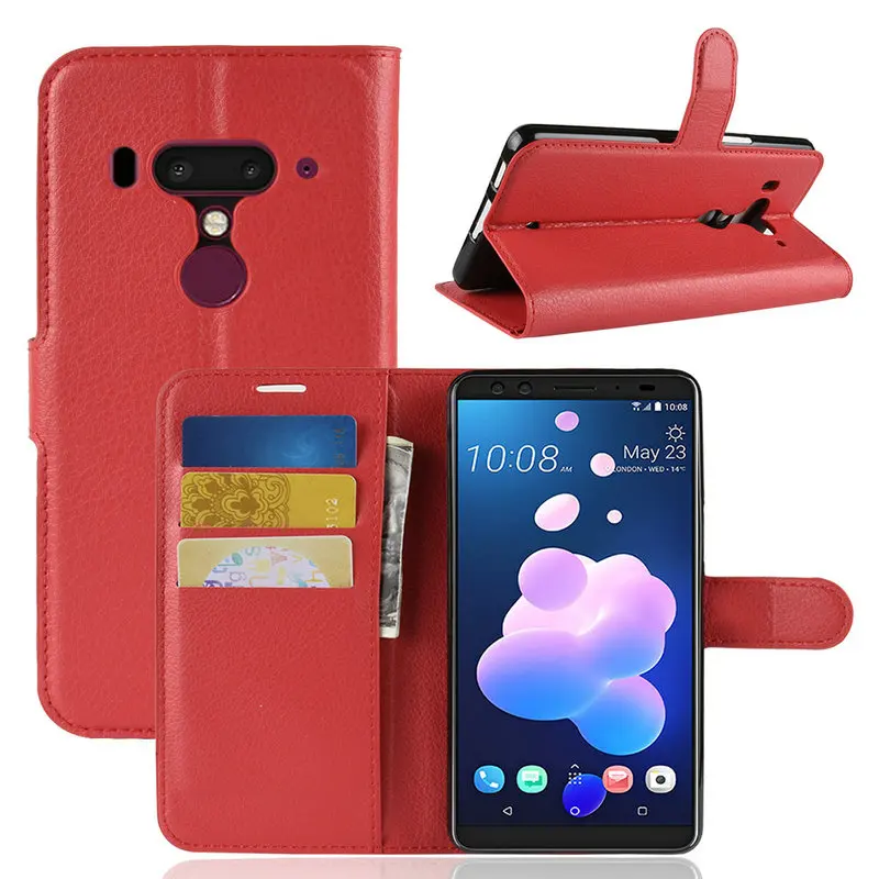 Для HTC U12 Plus u12 + кожаный чехол бумажник для Life U12Plus Desire 12 12S Чехол книжка