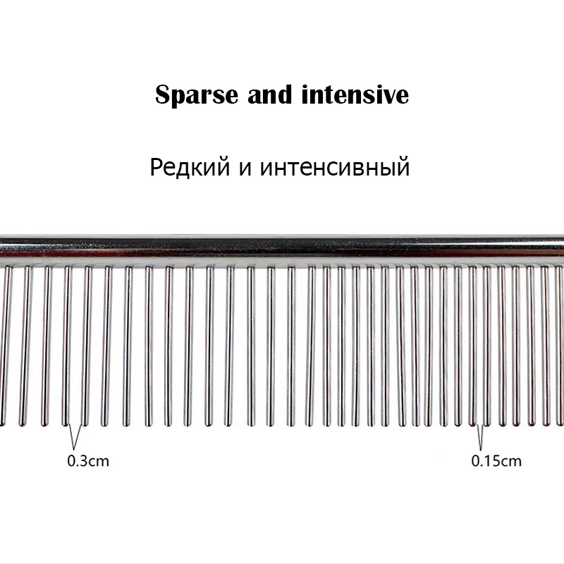 3 размера нержавеющая сталь собачья булавка для домашних животных расческа