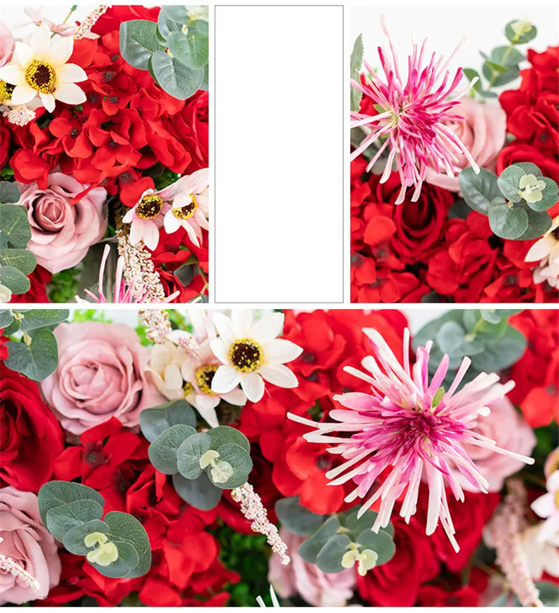 Искусственные цветы künstliche blumen искусственные цветы для декора Великолепный свадебный Шелковый цветок ряд реквизит ими