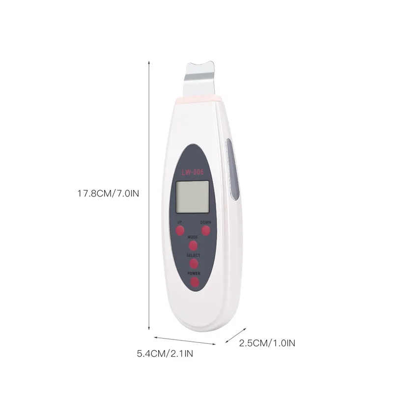 

Ultrasonic Skin Scrubber Cleanser Face Cleaning Acne Pimples Removal Blackhead Skin Massager Facial Peeling Machine Skin Beauty