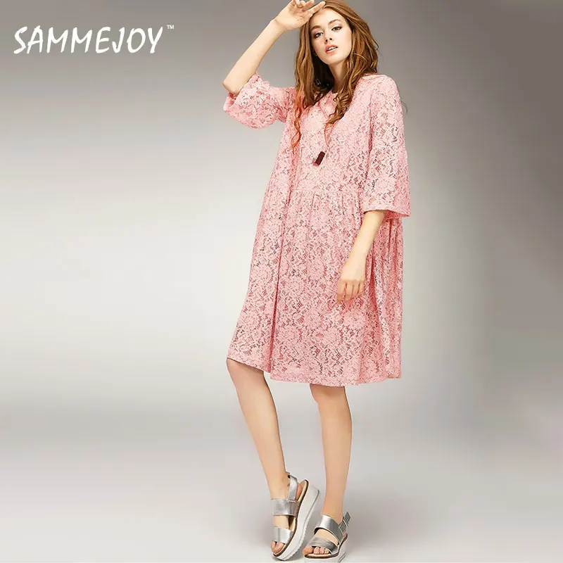 Sammejoy плюс Размеры оригинальный Дизайн уникальный свободные одноцветное Кружево