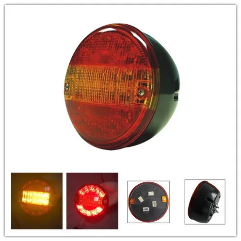 1 пара 5 дюймов 12v 24v E4 светодиодный резервуар грузовик задняя фара гамбургер хвост