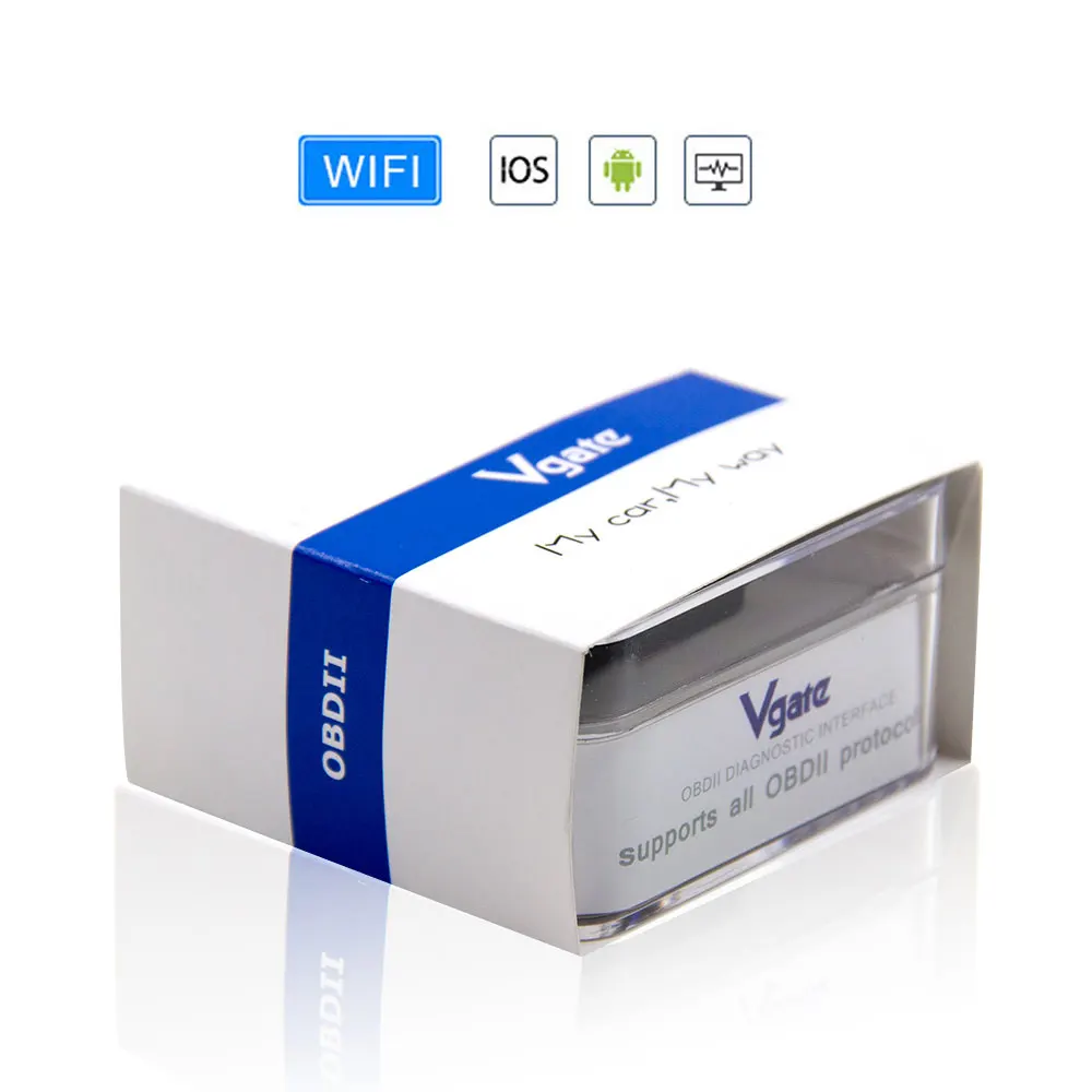 ICAR-P-WIFI Vgate iCar Pro OBD2 elm 327 Bluetooth 4,0 Автомобильный диагностический obd obd2 сканер для IOS/android PK elm327 v1.5 odb2 сканер automotivo - Цвет: ICAR-P-WIFI