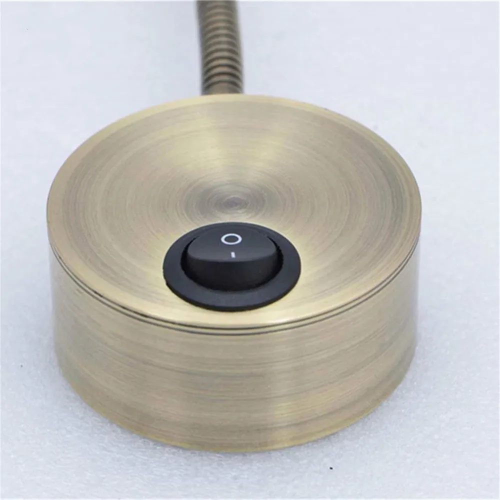 Настенный светильник в европейском стиле с бронзовым гусиным воротником 3 Вт