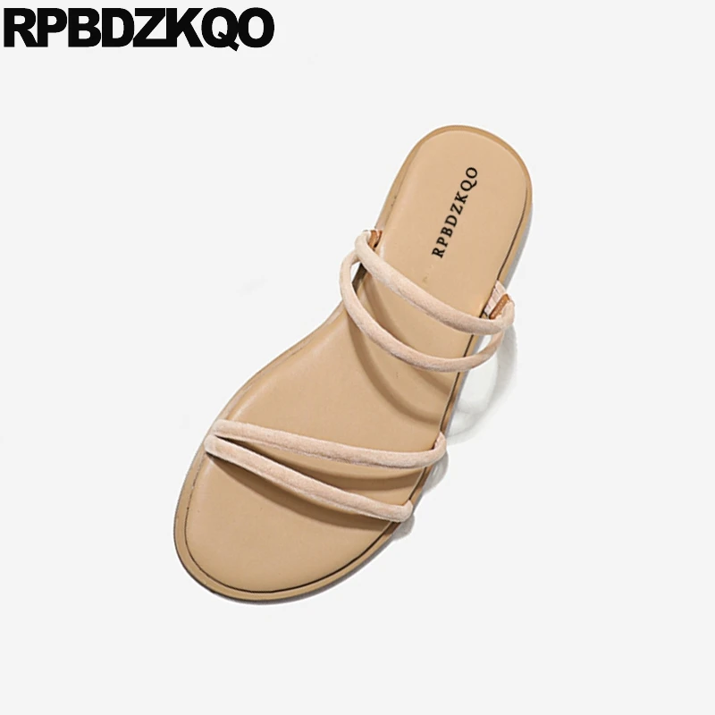 Сланцы женские без застежки лето 2021 самые популярные товары замшевые сандалии