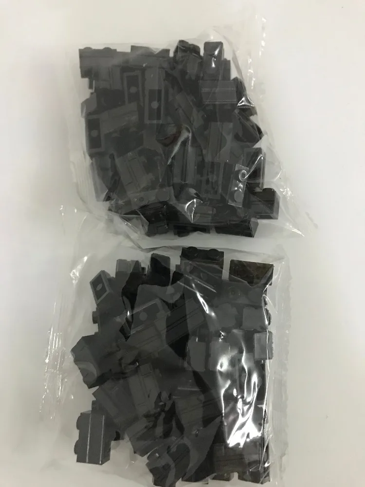 Конструктор MOC сделай сам для стен базовые детали 1x2 городской дом черный 50 шт./iot