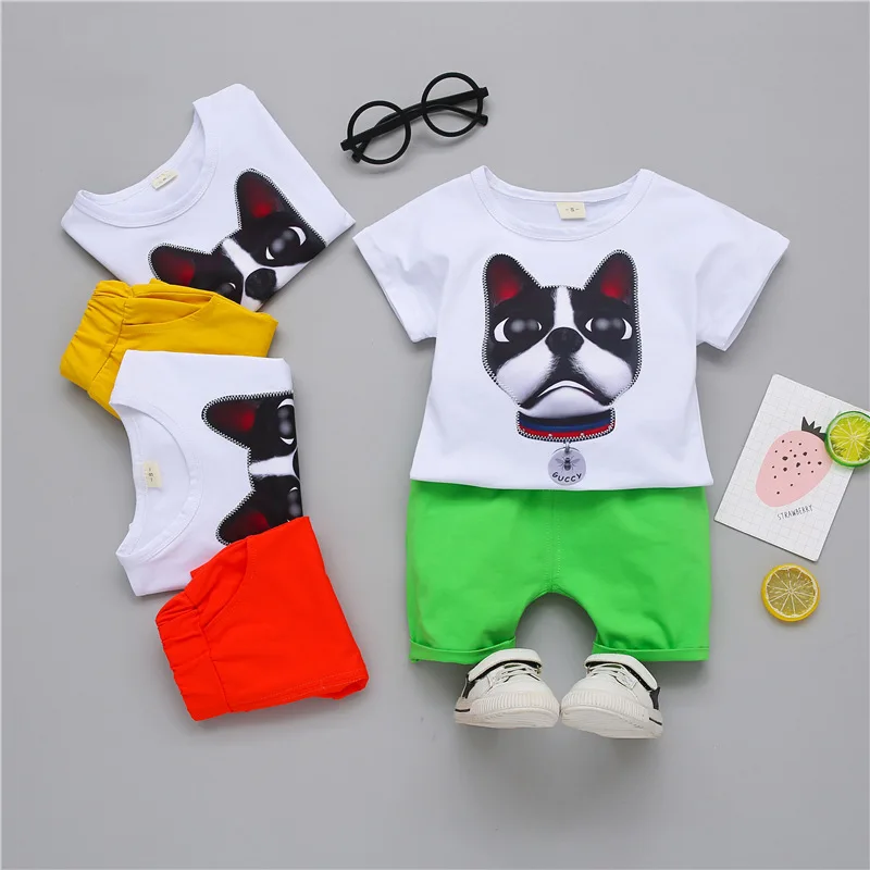 2PCS Toddler Infant Newborn Twins Baby Boy Girls Casual T shirt Strip Pants Outfits Pajamas Suit | Детская одежда и обувь
