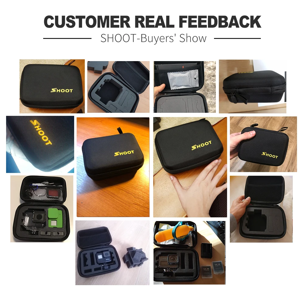 Чехол для экшн-камеры EVA для GoPro Hero 8 7 6 5 Black Xiaomi Yi 4K Sjcam Sj4000 Eken H9r Box Go Pro