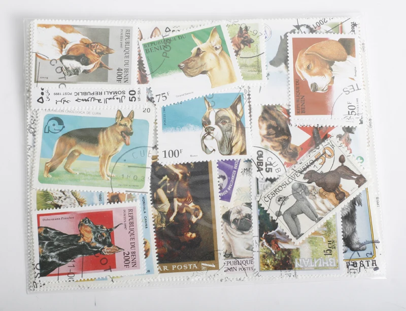 Марки World с милыми щенками почтовые марки разных стран 20 шт./лот не повторяют