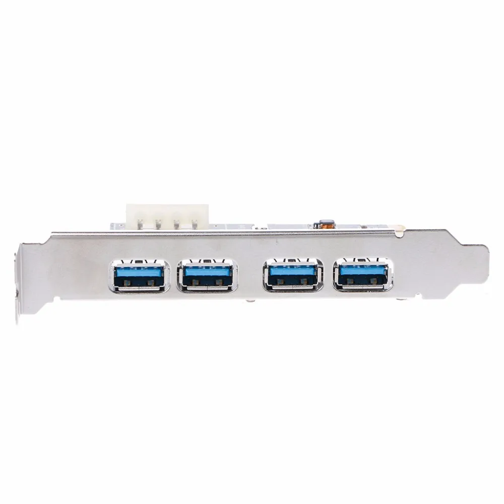 Новое поступление 4 порта Супер скоростной USB 3 0 PCI e E Express адаптер расширения с CD