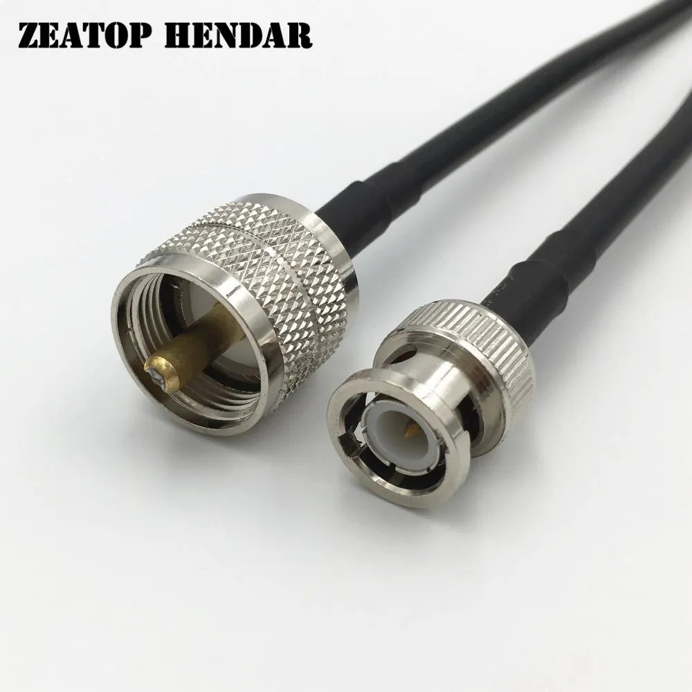 5 шт. BNC штекер к UHF PL259 RG58 / LMR195 RF кабель коаксиальный фоторазъем 20 см 30 50 1 м 2 3 10
