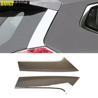 for nissan rogue x trail t32 2014 2015 2016 2017 2018 2019 chrome rear window spoiler side pillar post posts cover trim molding