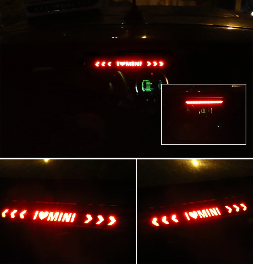 Автомобильный карбоновый тормозной фонарь Наклейка Декор для Mini Cooper One JCW Countryman Clubman F55 F56 R55 R56 R60 F60 Автомобильный Стайлинг